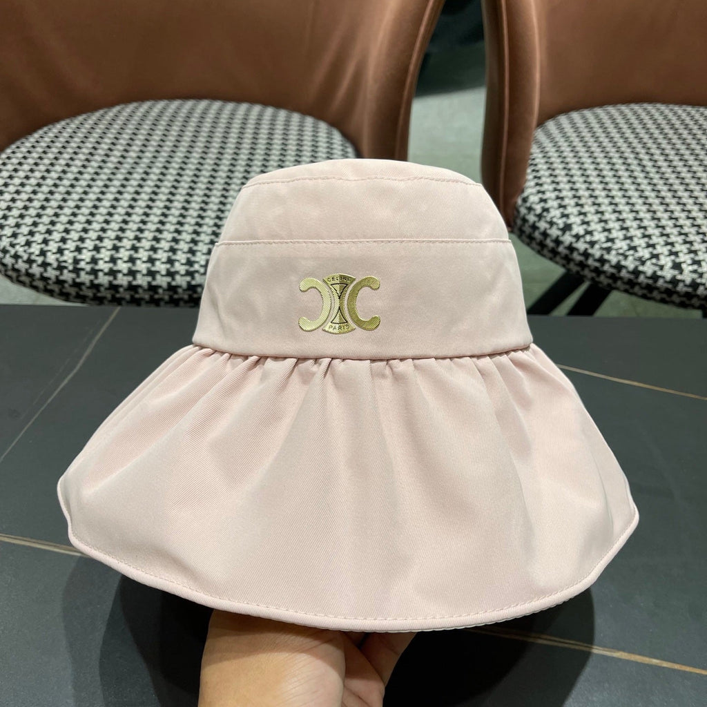 CELINE 25S BUCKET HAT 734584 IN BLUSH PINK