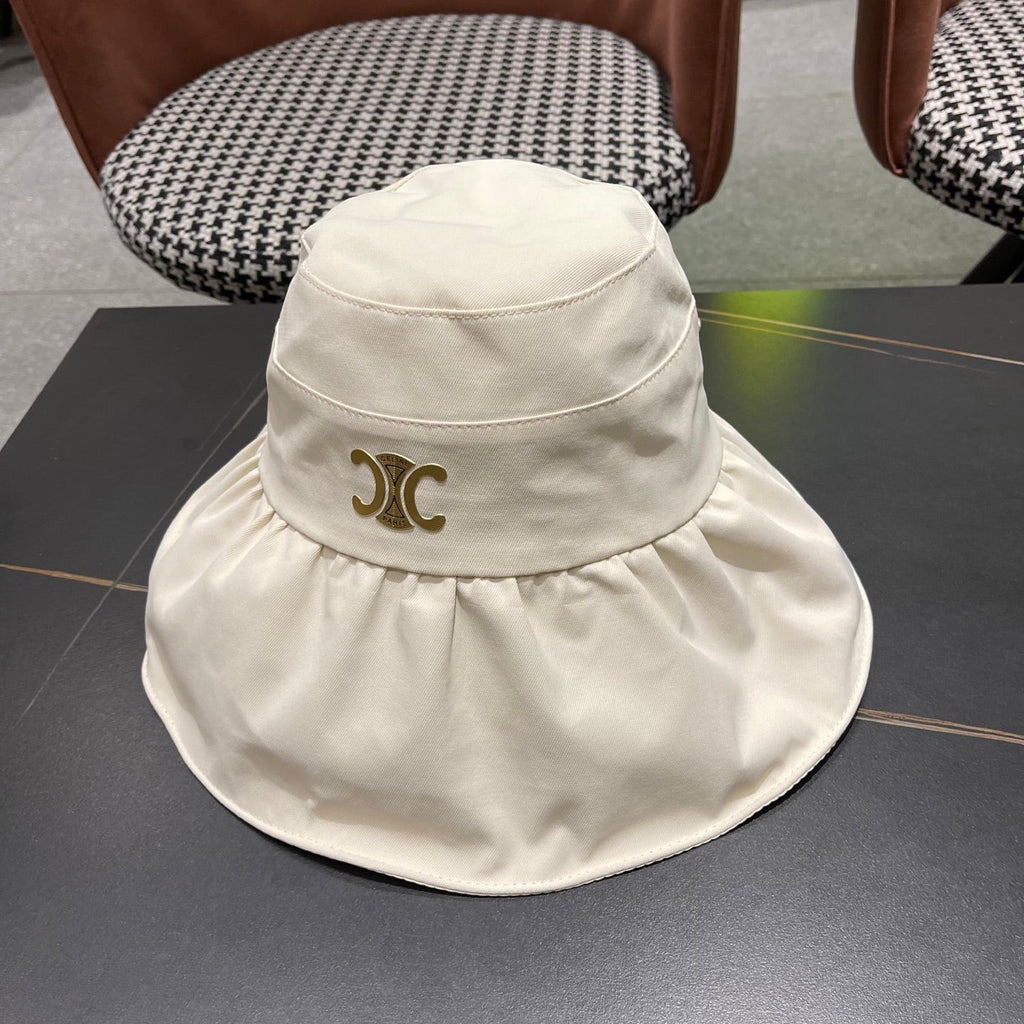CELINE 25S BUCKET HAT 734983 IN WHITE