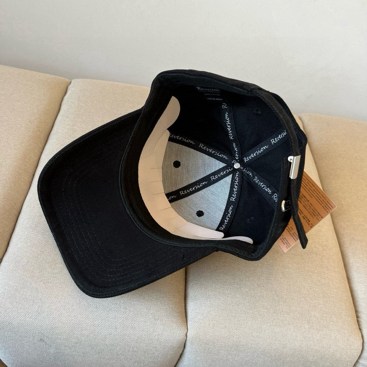 MIU MIU MM BASEBALL CAP IN BLACK KHAKI FABRIC STYLE 2